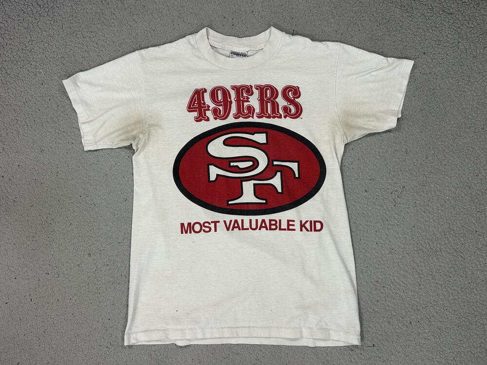 Vintage San Francisco 49ers Shirt Boys Large Football USA Made Most Valuable Kid